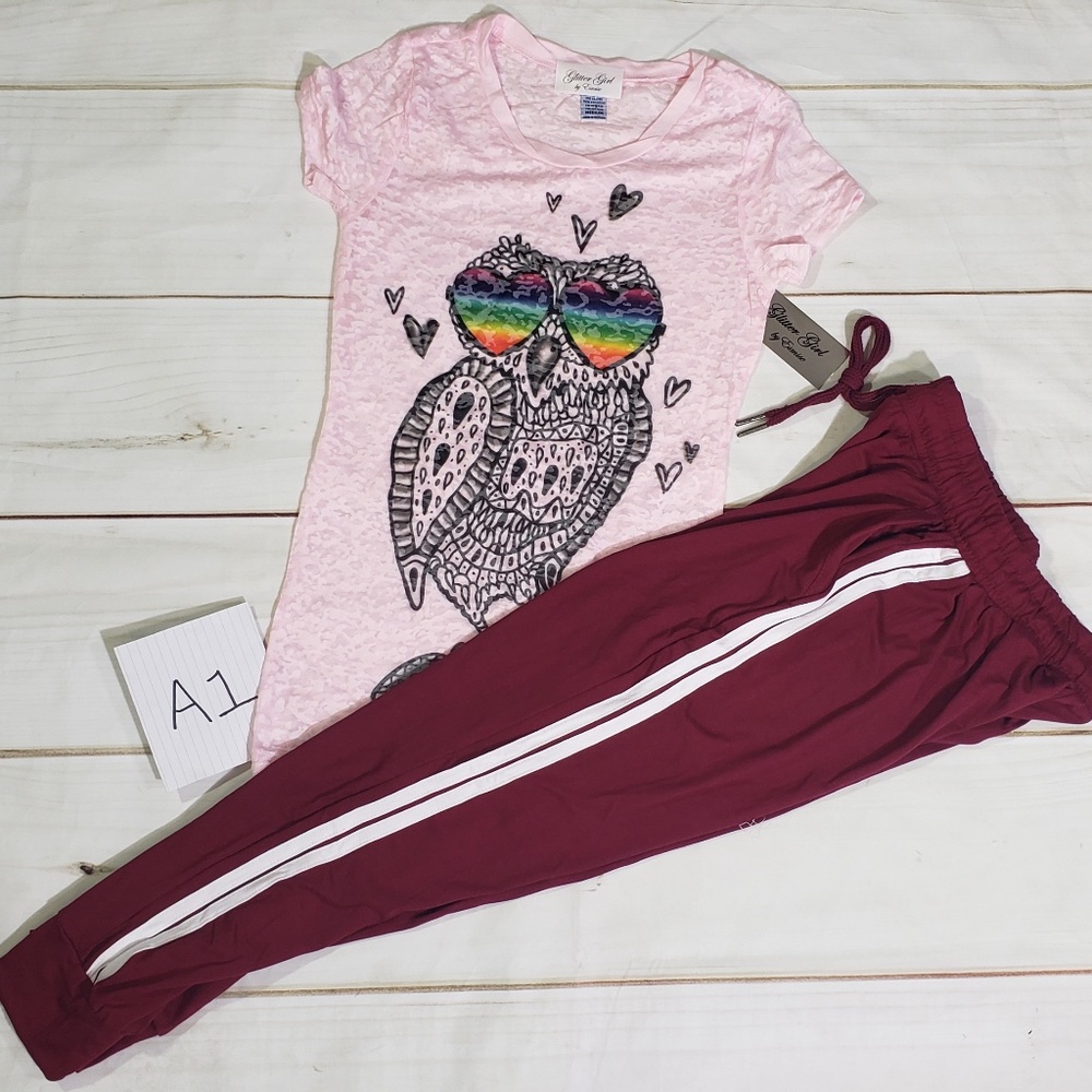 Short Sleeve burnout t shirt and Joggers